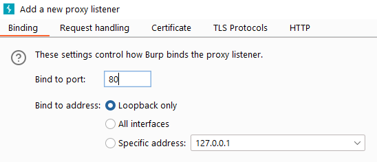 Proxy listener